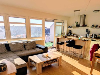 Lichtdurchflutete 2-ZKB-Maisonette-Wohnung mit Balkon in Günzburg