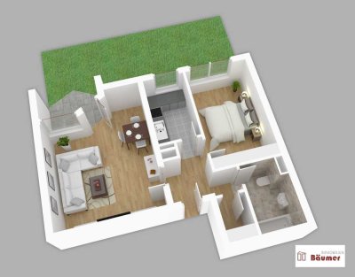 BEZUGS- u PROVISIONSFREI! 2-Zi-Gartenwohnung - Wettersteinplatz