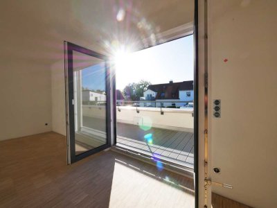 Wie im eigenen Haus! Separater Eingang, privater Kellerbereich, Einzelgarage, Dachterrasse und EBK