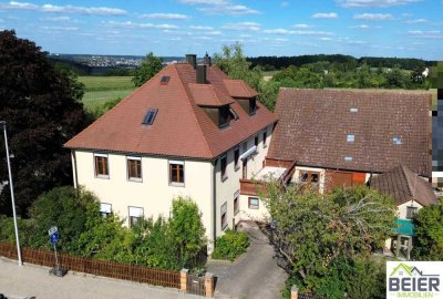Einfamilienhaus mit Garage, Zwei Balkonen und Garten