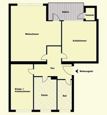 Geschmackvolle 3-Raum-Wohnung mit Balkon und EBK in Berlin-Buckow