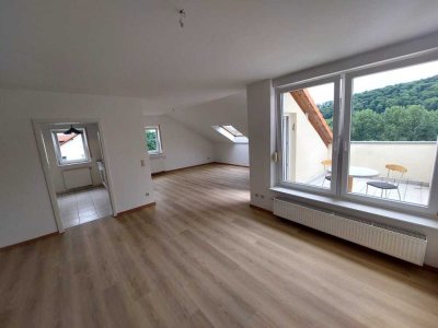 Schöne 2-Zimmer-Dachgeschosswohnung mit Balkon und EBK