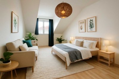 Sonnenverwöhnt. Stilvoll. Einmalig – Traumhafte DG-Wohnung in ruhiger Lage zum fairen Preis!