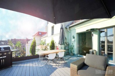 Design trifft Geschichte – Exklusives Loft-Penthouse mit Dachterrasse & Burgblick