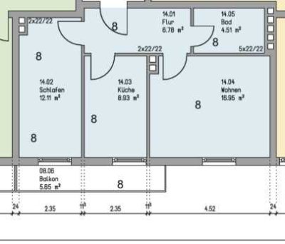 Helle 2-Zimmer-Wohnung mit Balkon in zentraler Lage von Traunstein