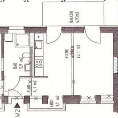 Großzügige 2-Raumwohnung mit Balkon in Gera / Karl-Liebknecht-Straße 1c / WE 02