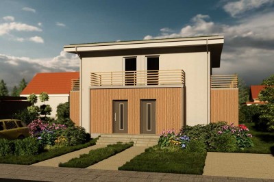 Erstbezug - Ökologische Doppelhaushälfte im Flussviertel mit großem Garten