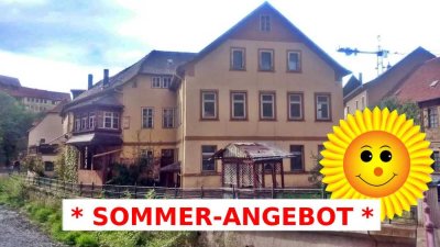 IHR IDYLL AM BACH ! - Malerisches Wohn- & Geschäftshaus, Stadtroda bei Jena