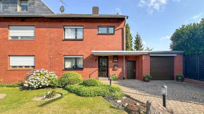Doppelhaushälfte, ca. 130 m², mit Loggia, Garten, Terrassen und Garage in Frechen-Habbelrath