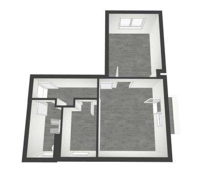 Wohnen im Grünen: 2 Raumwohnung mit Balkon und Aufzug