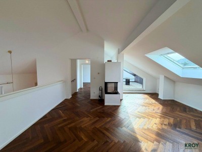 Renovierte 5 Zi-Maisonette Wohnung mit 2 Terrassen und Traumausblick - Top Lage Aigen