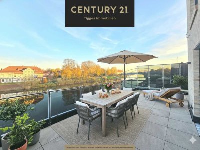 ** Luxuriöses Wohnen mit Weserblick – Erstbezug in moderner Maisonettewohnung **