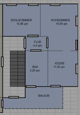 Erstbezug nach Sanierung mit Balkon und Einbauküche: Ansprechende 2-Zimmer-Wohnung in Winklarn