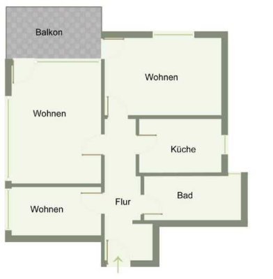 Attraktive und gepflegte 2,5-Zimmer-Wohnung mit Einbauküche in Potsdam