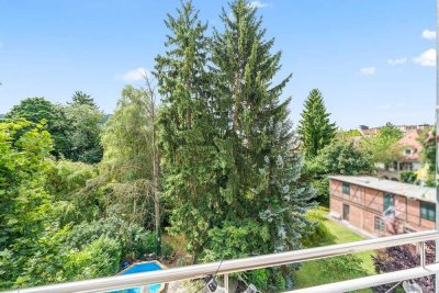 Charmante Vierzimmerwohnung im Jugendstilhaus
mit hohen Räumen und tollem Südbalkon