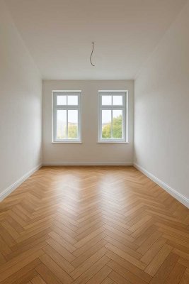 Erstbezug nach Sanierung einer 2-Zimmer Dachgeschosswohnung in Reudnitz-Thonberg