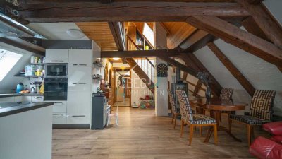 Exklusive Maisonette mit Loft-Feeling im Fachwerkhaus