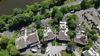 Von der Terrasse direkt auf die Fulda blicken... Ihr neues Zuhause.