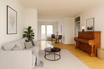 Helle 3-Zimmer -Wohnung mit zwei Balkonen & Stellplatz in ruhiger Lage