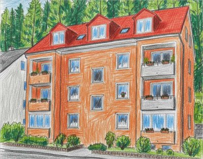 Wohnen mit Weitblick – Dachgeschosswohnung mit Galerie und Loggia