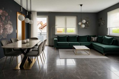 84 qm -  3-Zimmer Wohnung mit Balkon im ersten Stock