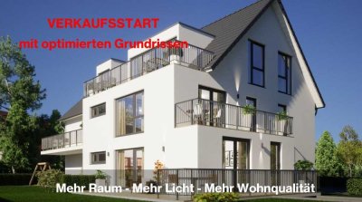 VERKAUFSSTART – mit optimierten Grundrissen -3-Zi-Wohnung mit Süd-Balkon in Eckental -NEUBAU