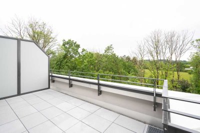 Wir verkaufen unsere Musterwohnung: 3-Zimmer-Dachterrassentraum in ruhiger Lage