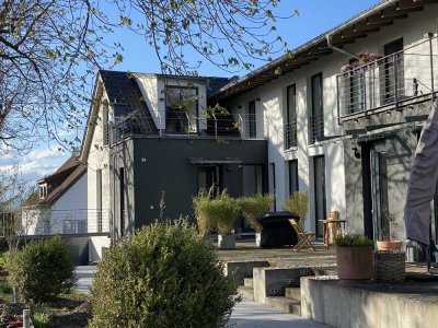 Energieeffizientes Architektenhaus mit Luxusausstattung im Grünen – nur 14 Min. bis FFM (von privat)
