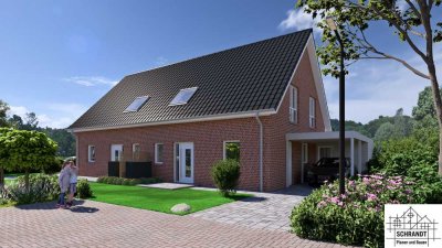 Zwei neue moderne Doppelhaushälften in Toplage von Vörden