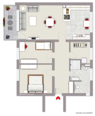 Erstbezug nach Renovierung, tolle  3 Zimmer-Wohnung 
mit Balkon nahe Universität - provisionsfrei