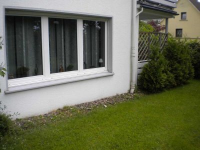 Souterrainwohnung mit Einbauküche, Balkon, Garten und Garage in Radevormwald zu vermieten