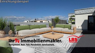 Sanierte & renovierte Terrassenwohnung mit einer SUPER Aussicht zum Odenwald und der Pfalz - Ketsch!
