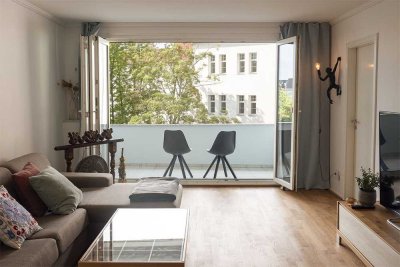 Modern & Fully Furnished 2-Room Apartment with Balcony – Top Location in Pempelfort