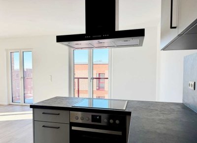 Hannover Kronsrode Erstbezug: Einbauküche, Balkon, Fußbodnhzg, Tageslichtbad, HWR., Lift, TG, Keller