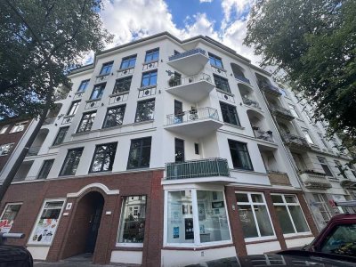Helle 1 Zi.-DG-Whg. mit Wohnküche in ruhiger Lage von Barmbek