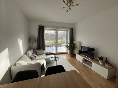 Befristet zur Zwischenmiete: Schöne möblierte 2-Zimmer Wohnung mit Balkon in Düsseltal