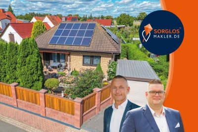 Exklusiver Bungalow mit mediterranem Gartenambiente & nachhaltiger Energieeffizienz