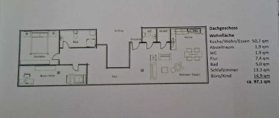 Neubau-Dachgeschoßwohnung - mit Aufzug, Garagenstellplatz und Terrasse