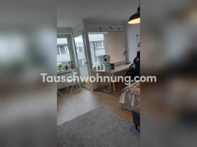 Tauschwohnung: Helle 1-Zimmer Wohnung direkt am Rhein