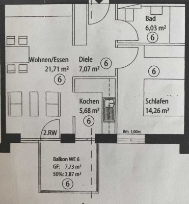 Schöne Zwei - Zimmer - Wohnung auf den Zietenterrassen