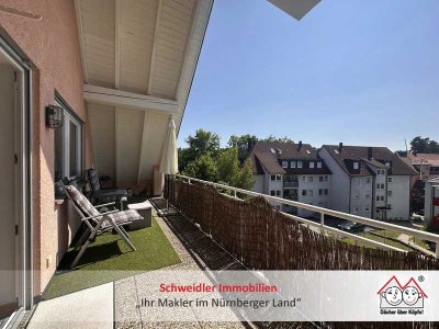 Ein Traum: Großzügige 2-Zimmer-Wohnung mit riesigem Sonnenbalkon in Neunkirchen a. Sand!