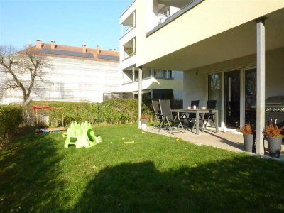 Hochwertige 3-Zi-Whg in Rastatt, EG, Terrasse, Garten, gr. EBK, gr. Bad m Fenster, G-WC, Keller, TG