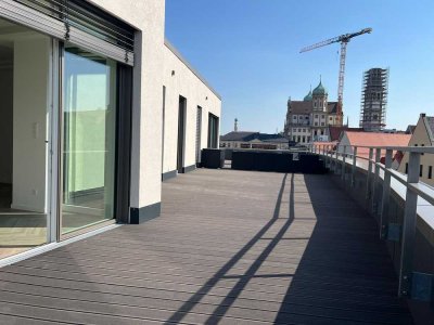 Exklusive 3-Zi.-Penthousewohnung mit Dachterrasse & gehobener Ausstattung–Toplage im Herzen Augsburg