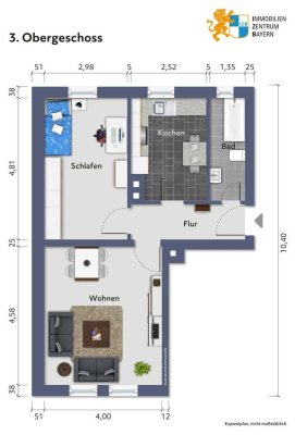 Gepflegte 2 Zimmer Etagenwohnung mit neuer Küche in gefragter Lage