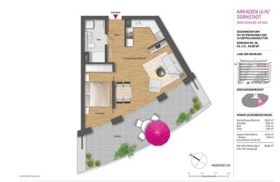 Geschmackvolle 2-Raum-Wohnung über den Dächern von Dornstadt