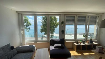 Direkte Seesicht am Ufer, wunderschöne 2-Zimmer-Wohnung in Friedrichshafen
