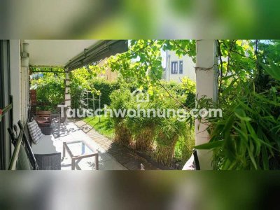 Tauschwohnung: 3 ZKB Terassenwohnung/Garten gegen 4 ZKB im Umkreis Rgbg.