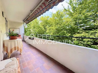 Ihr neues Zuhause in Backnang - Hochparterrewohnung mit Balkon und Garage