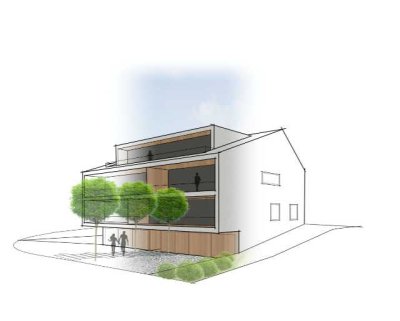 NEUBAU – ERSTBEZUG Hochwertige 3 Zimmer-Wohnung KFW 40 QNG mit Balkon und Einbauküche