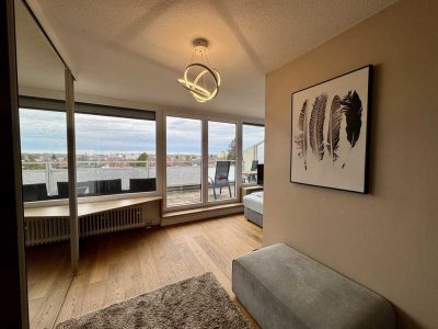 Stilvolle, vollständig renovierte 3-Zimmer-Wohnung mit zwei Terrassen
